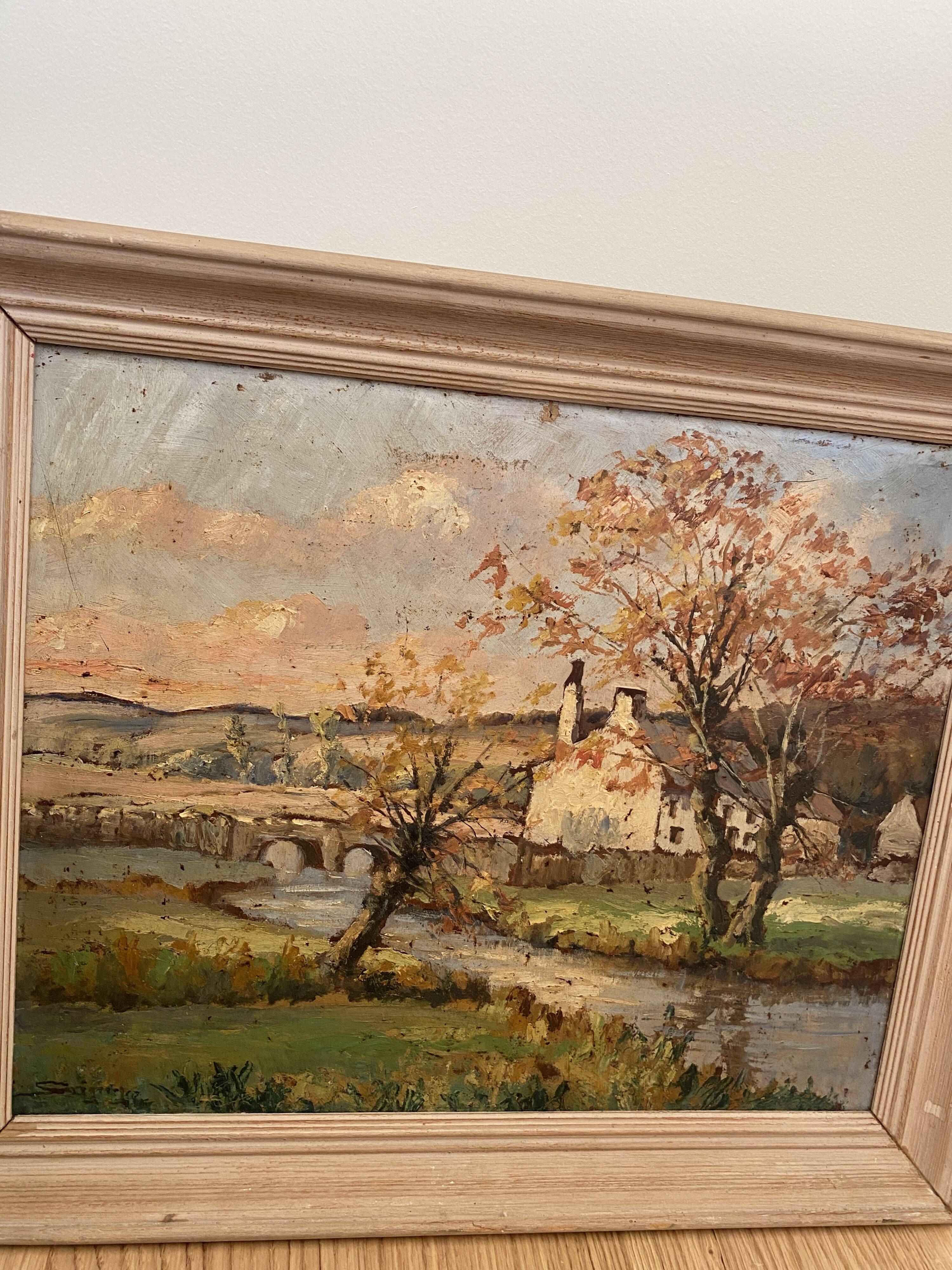 Oil painting canvas