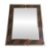 Miroir en marqueterie de bois et laiton