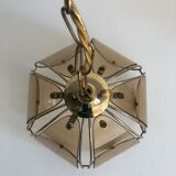 Smoked glass flower suspension