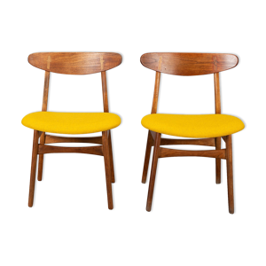 2 chaises CH30 par hans - wegner