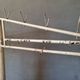 Old industrial coat rack, wardrobe rack XXXL