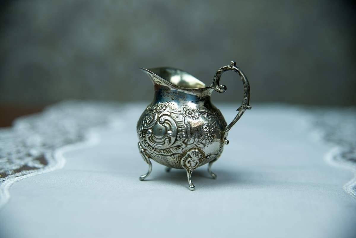 Vintage Silver Vessels, 1950s, Set of 3