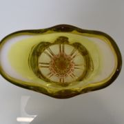 Vintage metallurgical glass vase designed by Josef Hospodka for Chribska, 1960s