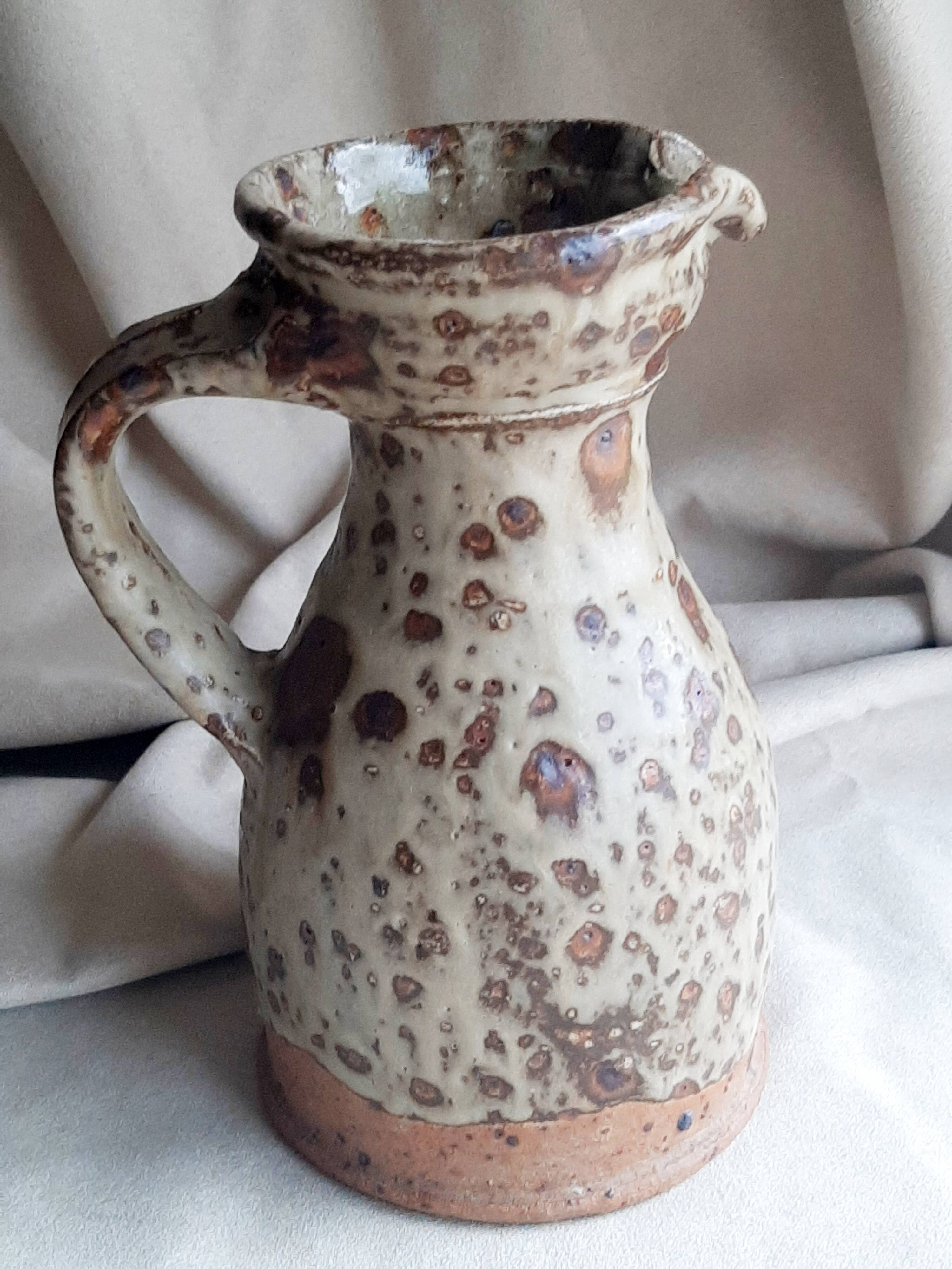 Pyrite stone pitcher Pierre Digan La Borne