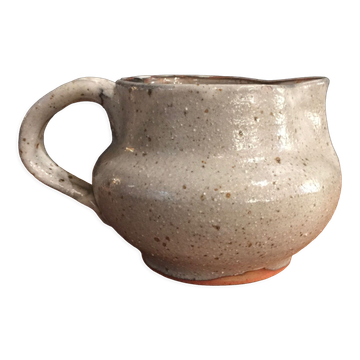 Pyrite stoneware pitcher circa 1960