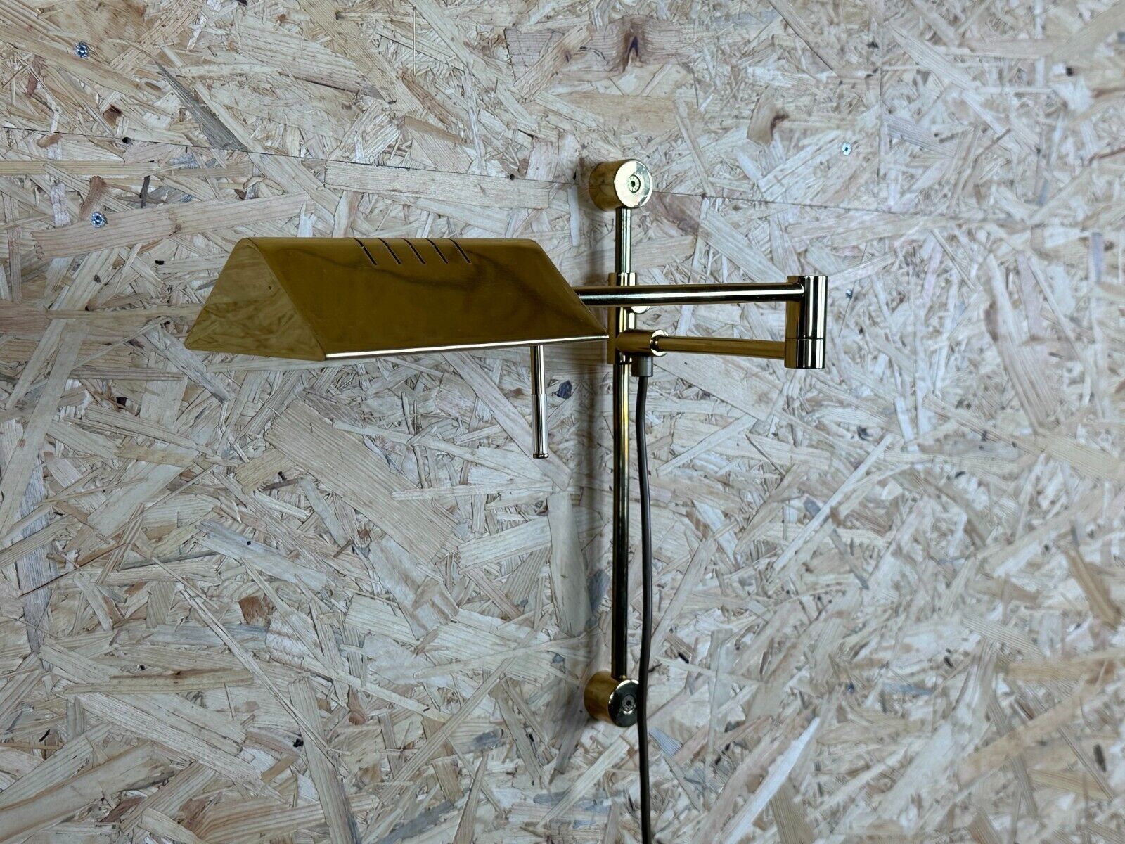 60s 70s wall lamp articulated brass Relco Made in Italy Design