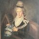 Old portrait of a woman from the Empire period (circa 1820) 54X64cm