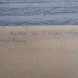 Watercolor signed A.DEVARENNE - Aber Wrack valley - 1916