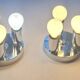 Set of Two Wall Lamps, Flush Mount, Sputnik, Space Age, Italy, 1970s