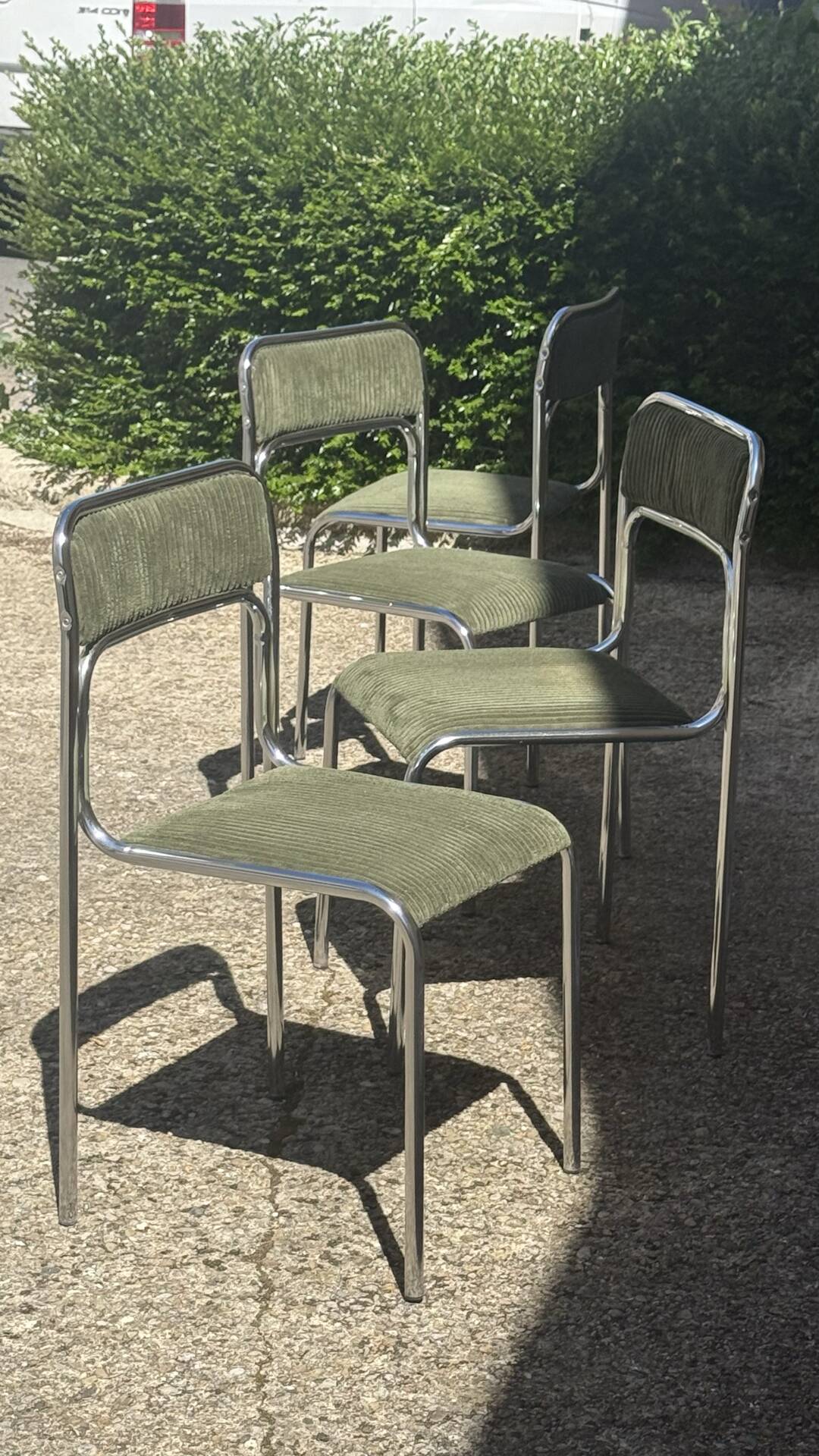 Chrome chairs