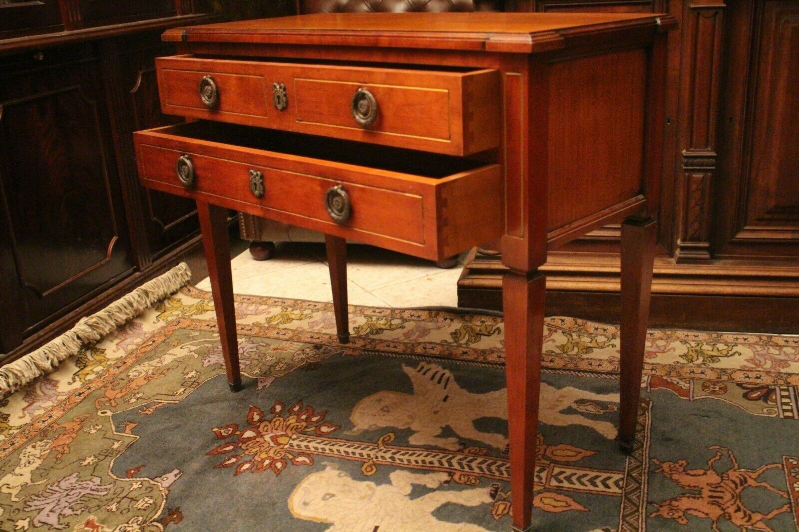 Commodus jumper that can form console in solid cherry louis style Louis XVI