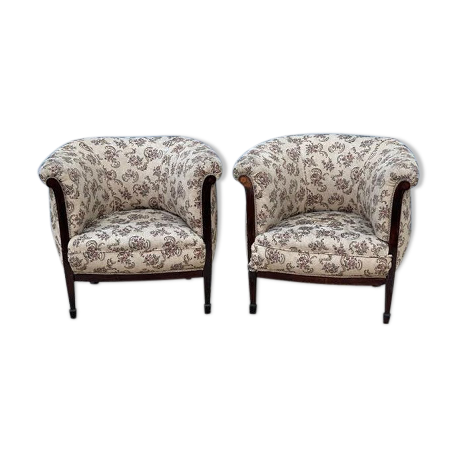 Paire de fauteuils gondoles