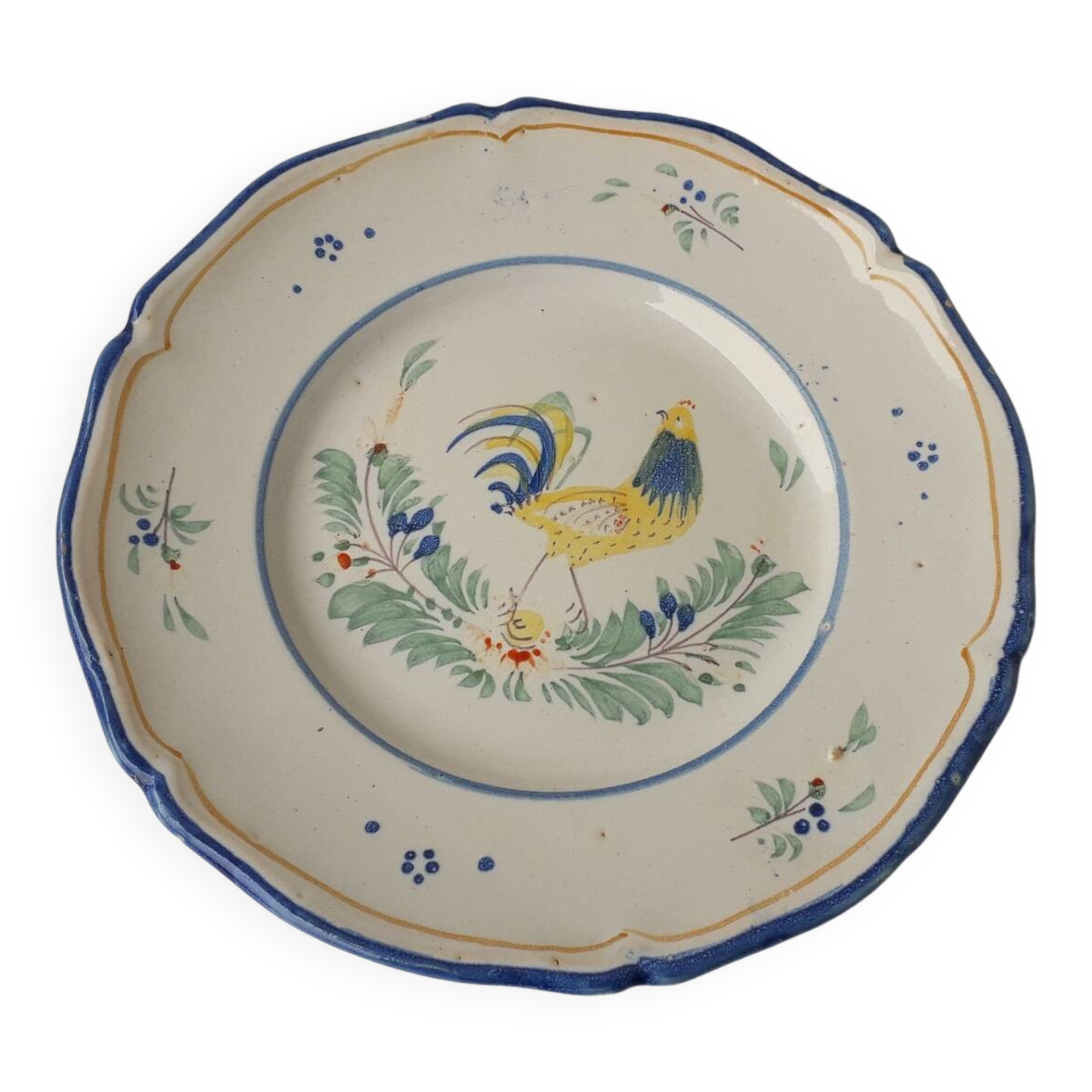 Nevers rooster plate