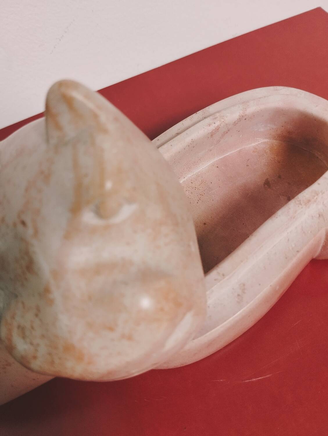 Boite hippopotame en stéatite