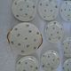 10 plates and 1 dessert dish porcelain desserts from Limoges small flowers