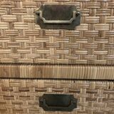 Mid-Century Modern Dresser, Rattan