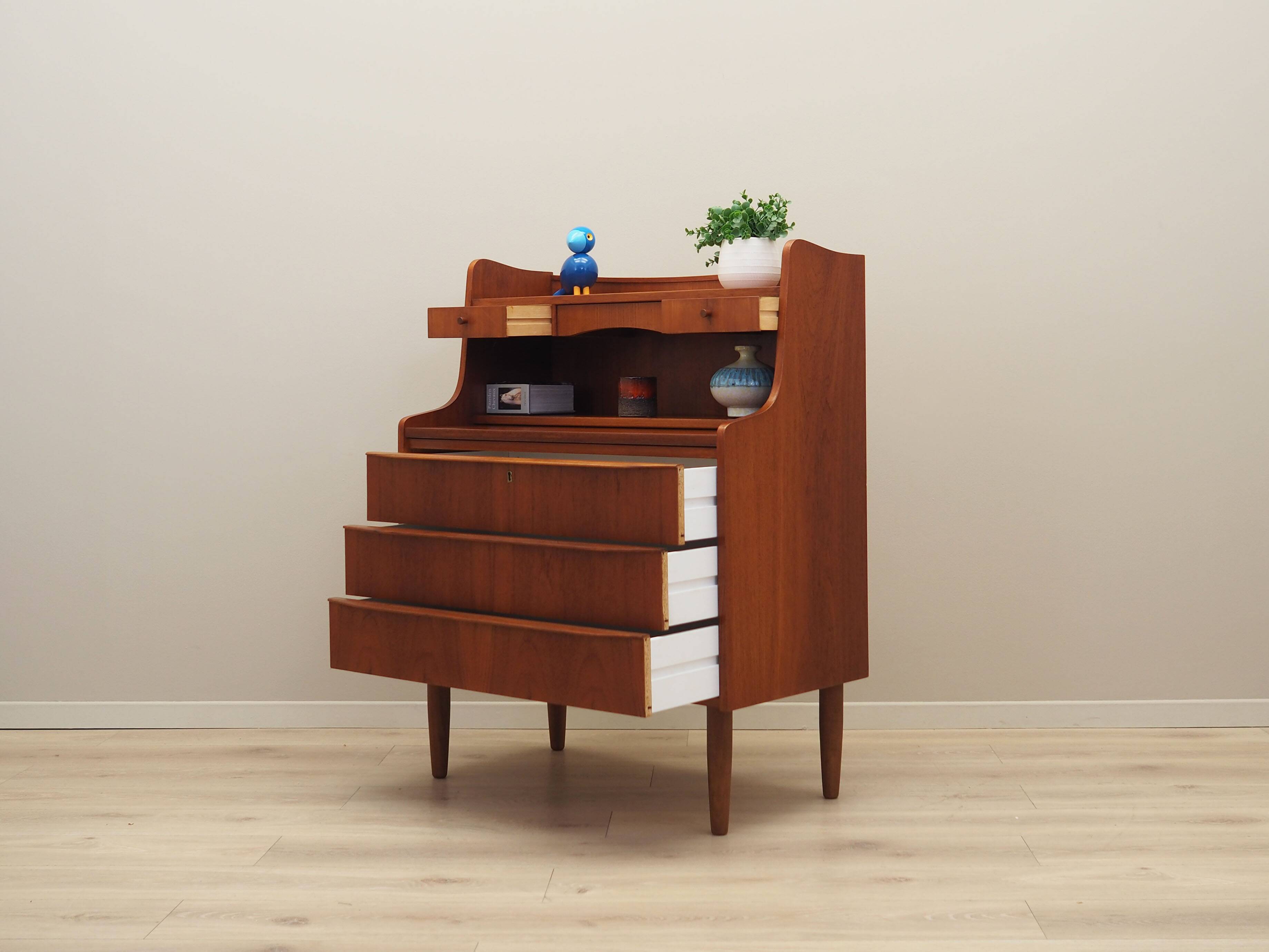 Teak secretary, Danish design, 1970s, production: Denmark