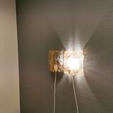 Wall lamps in crystal glass with brass suspension.Carl Fagerlund for Swedish Orrefors