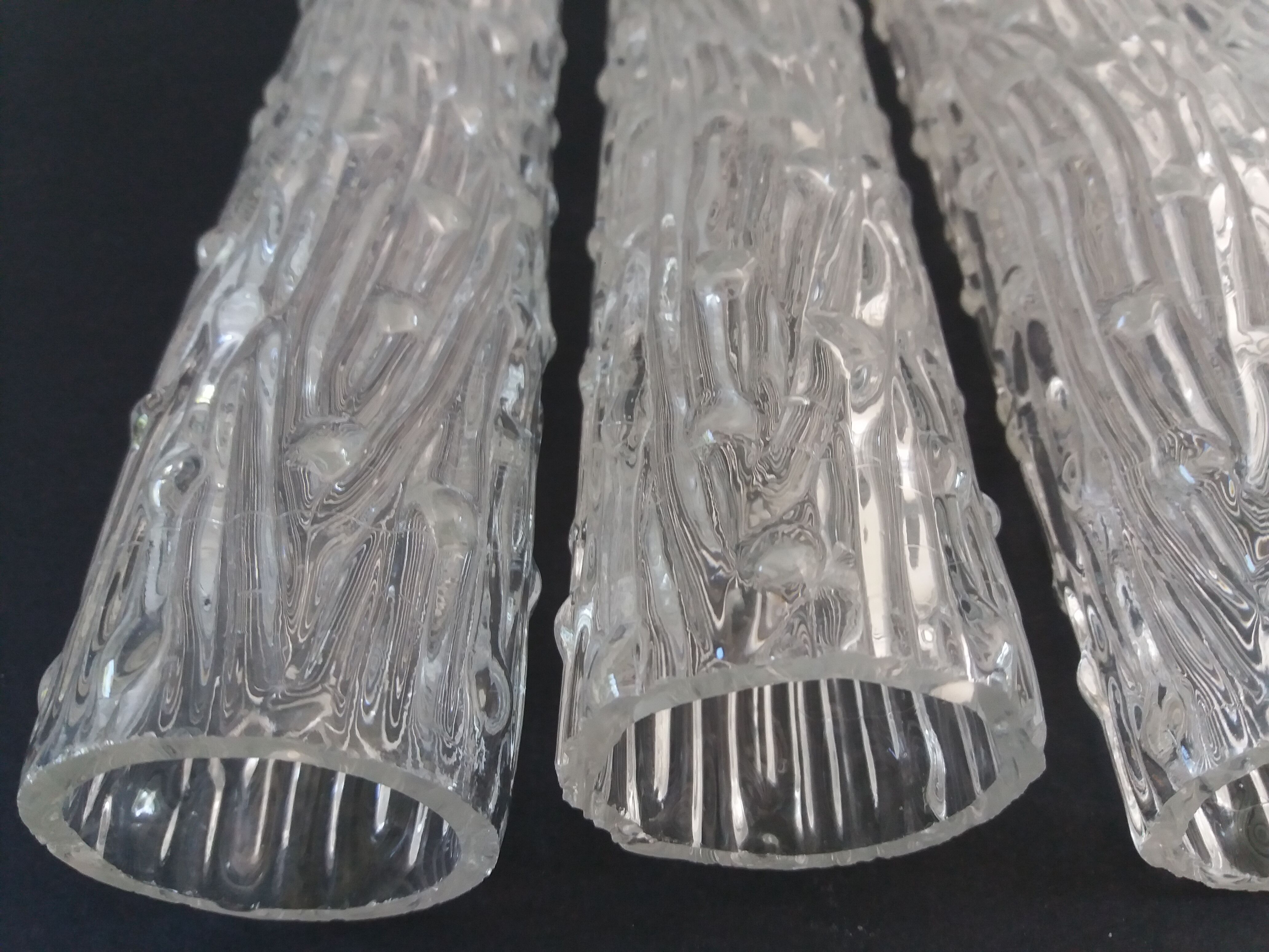 Murano glass chandelier "Tronchi" style 60's Venini style