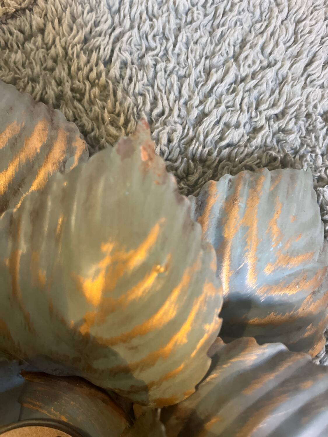 Pair of Masca flower wall lights