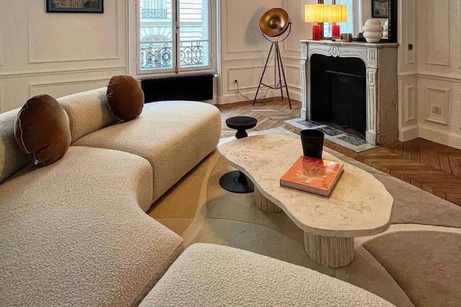 Venus Irregular Coffee Table - Natural Travertine