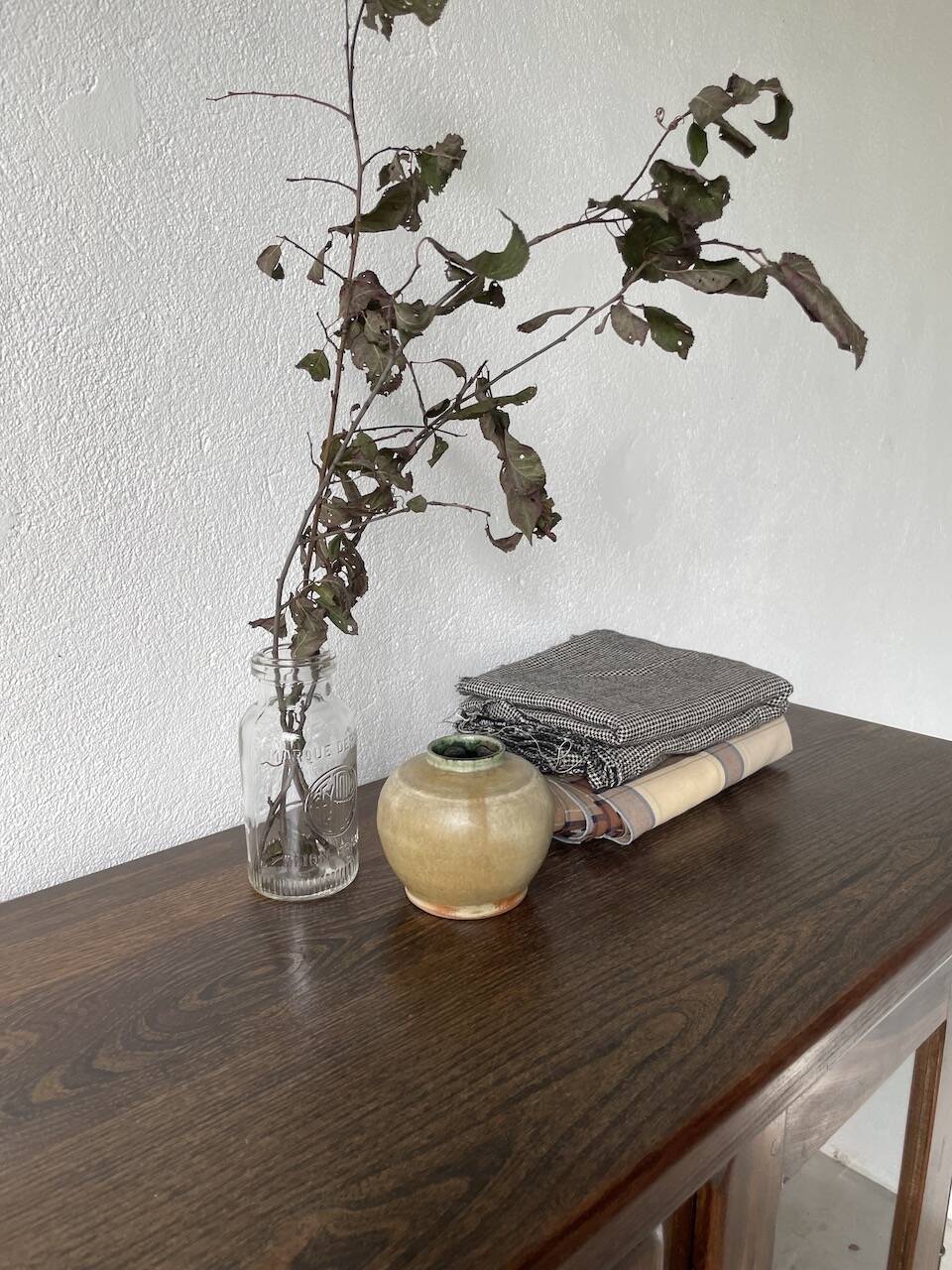 Small glazed ceramic vase