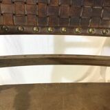 Armchair Henri II wood and leather