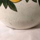 Art deco ball vase in cracked earthenware