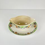Sarreguemines "Maroussia" gravy boat, early 20th century