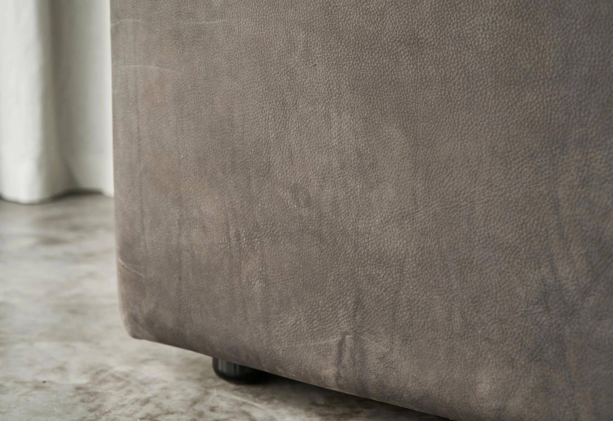 Sofa Karl Wittmann in patinated leather, 1980s