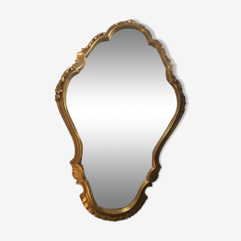 Old baroque gilded mirror