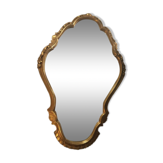 Old baroque gilded mirror