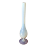 Vase en opaline blanc élancé années 50-60