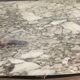 Ancien buffet en bois, marbre blanc