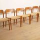 6 x vintage dining chairs | Niels Otto Møller | Model 75