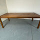 Large teak dining table in mid-century Danish style from the 1960s.