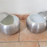 Pair of vintage ice buckets