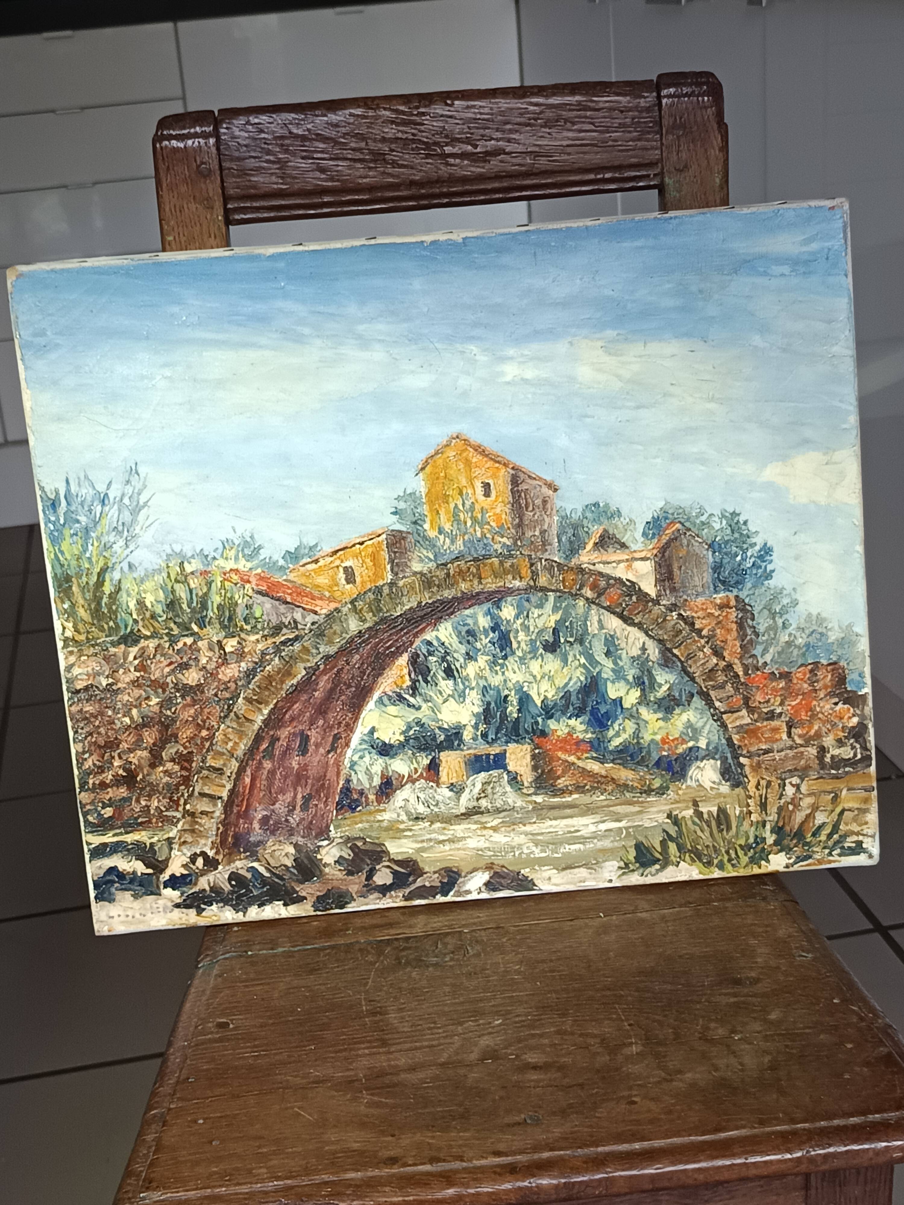 oil on canvas by the Provençal painter L C Benazeth