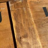 Antique chest of drawers with a grey marble top.