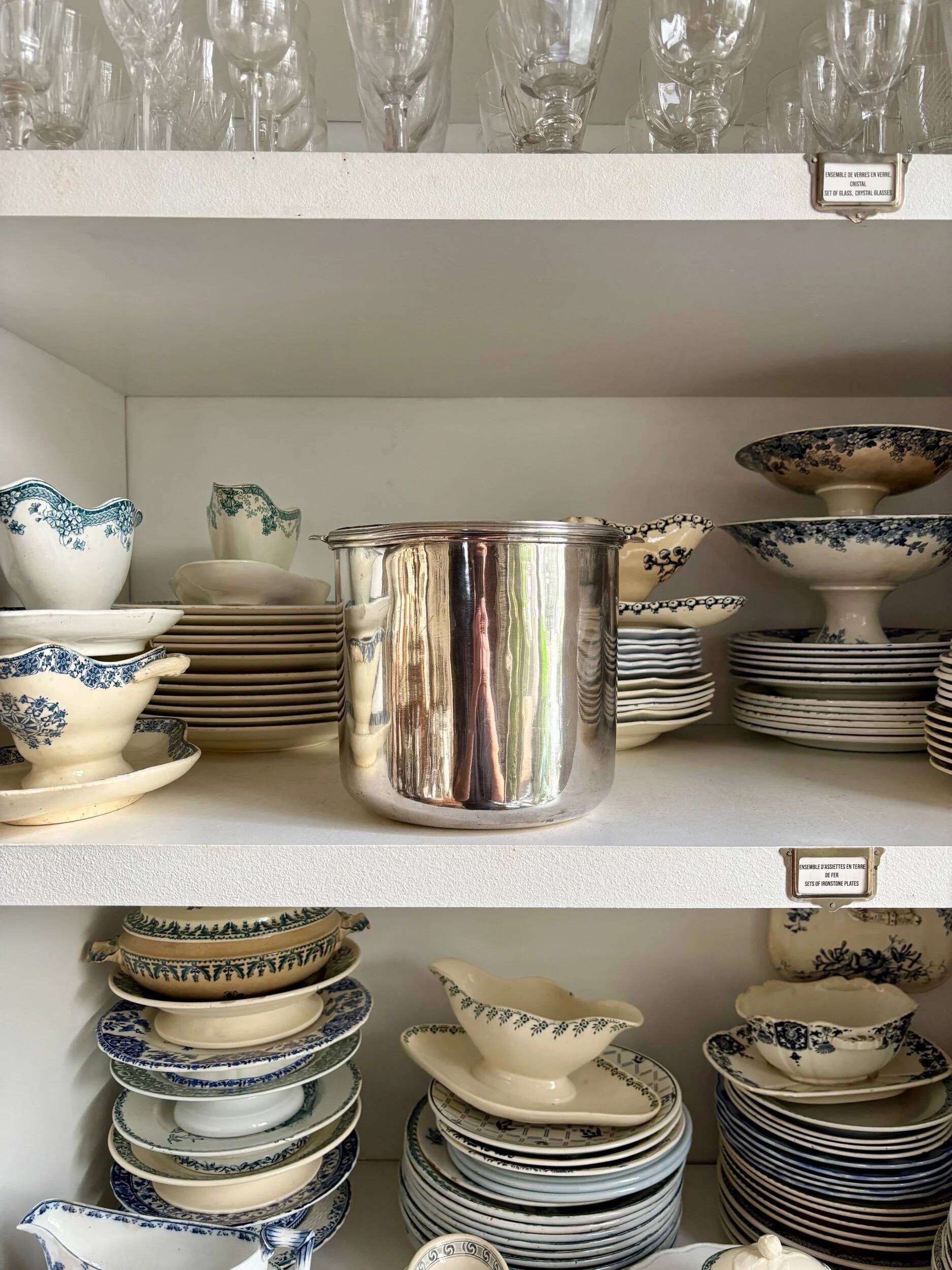 Silver-plated champagne bucket, 18th century