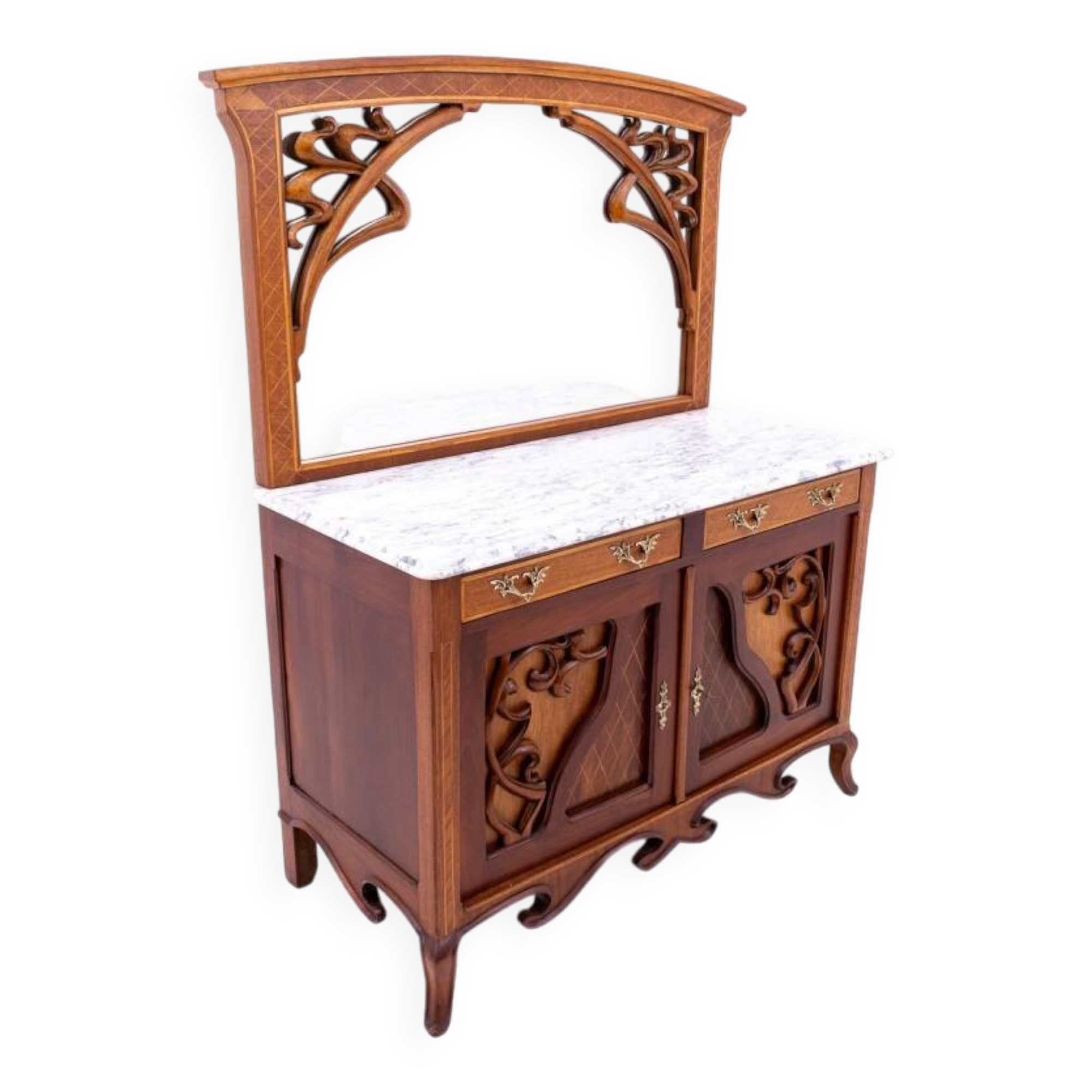 Antique dressing table from the turn of the 19th and 20th centuries, France.