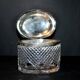 Old box in silver and cut crystal germany hallmark 833