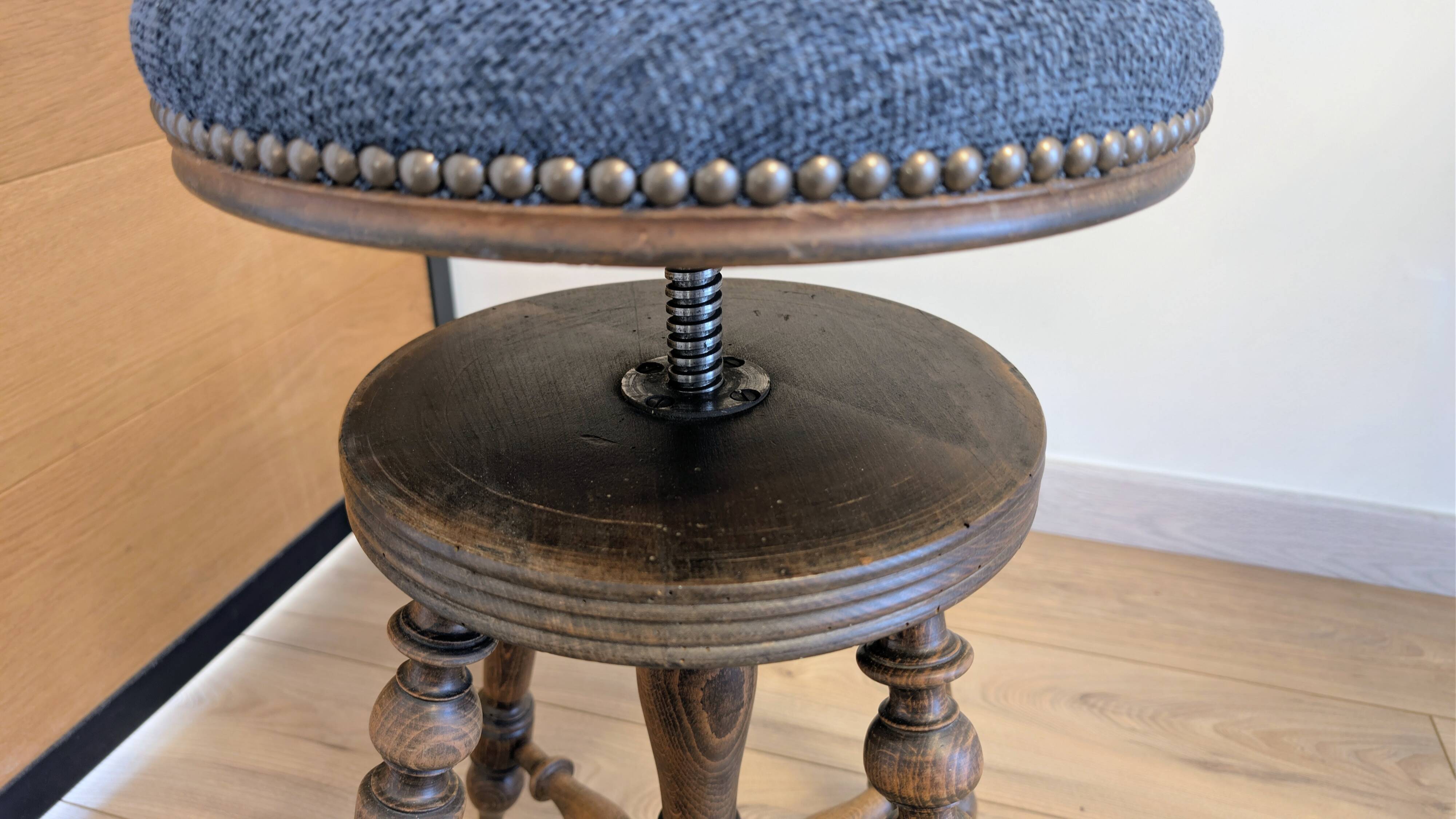 Tabouret de piano Napoléon III