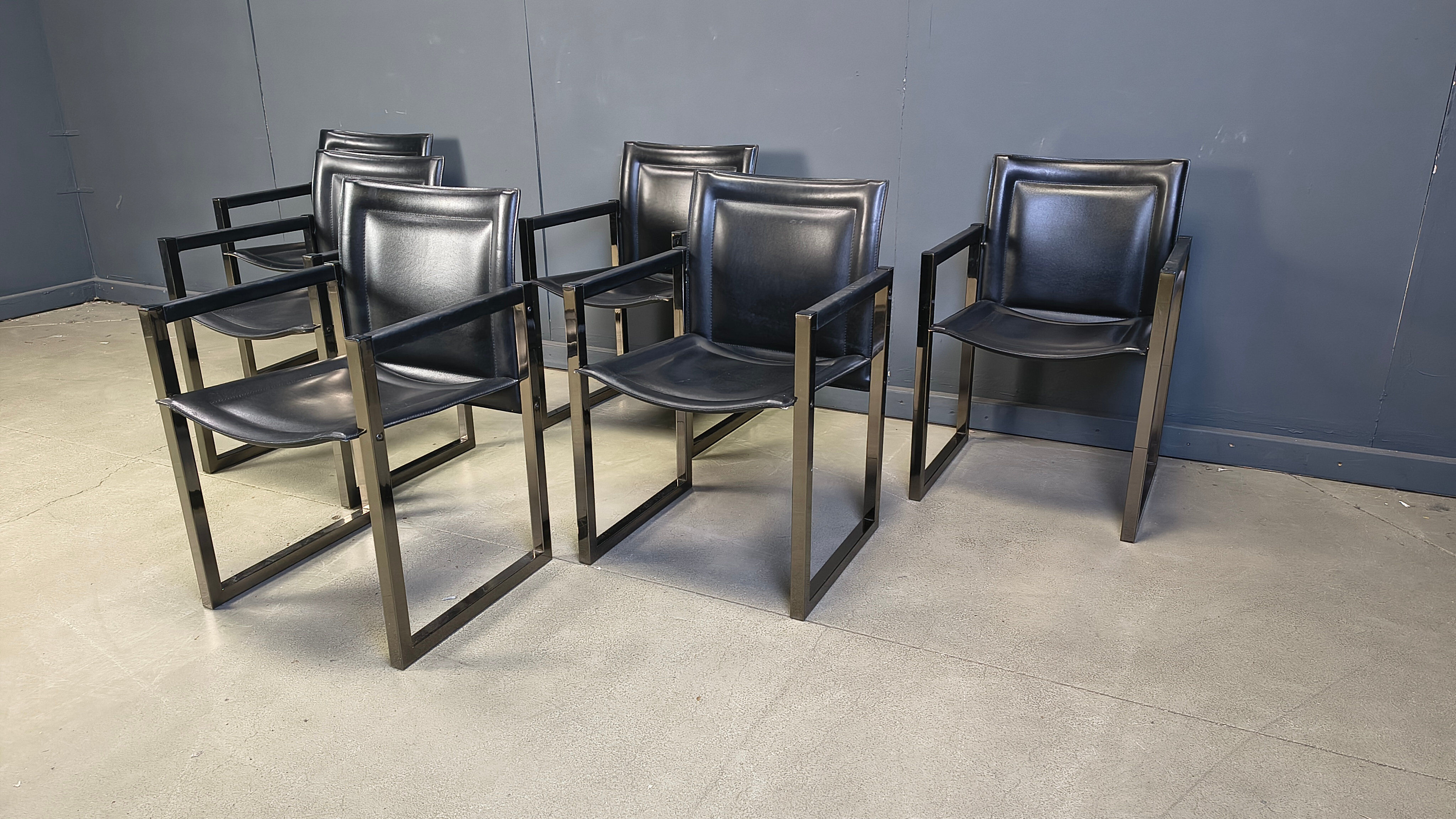 Vintage dining chairs by Arrben, 1980s