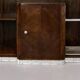 Art deco cloakroom coat rack in wood, mirror and chrome metal