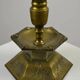 Solid Brass Table Lamp by Oscar Antonssons for Ystad-Metall, Sweden, 1940s