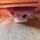 Digoin style ceramic bowl burgundy decor dpmc 0923234