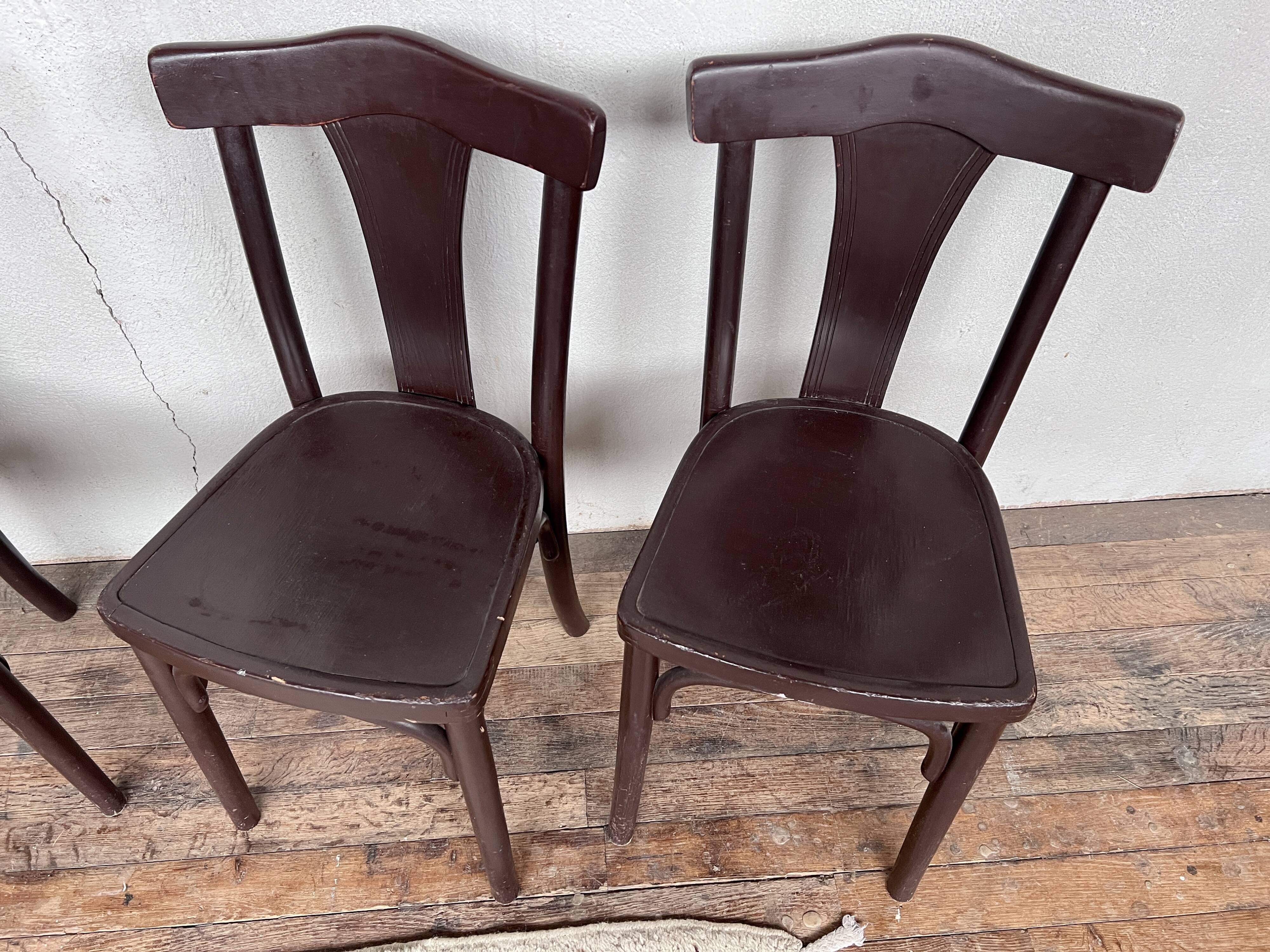 Série de 4 chaises Thonet N°A217 de 1930