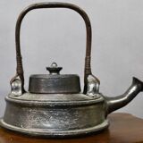 Teapot In Black Enamelled Chamotte Earth Jean Marais (1913-1998)