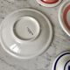 Duo of tea cups / herbal teas Sarreguemines colorful 50s
